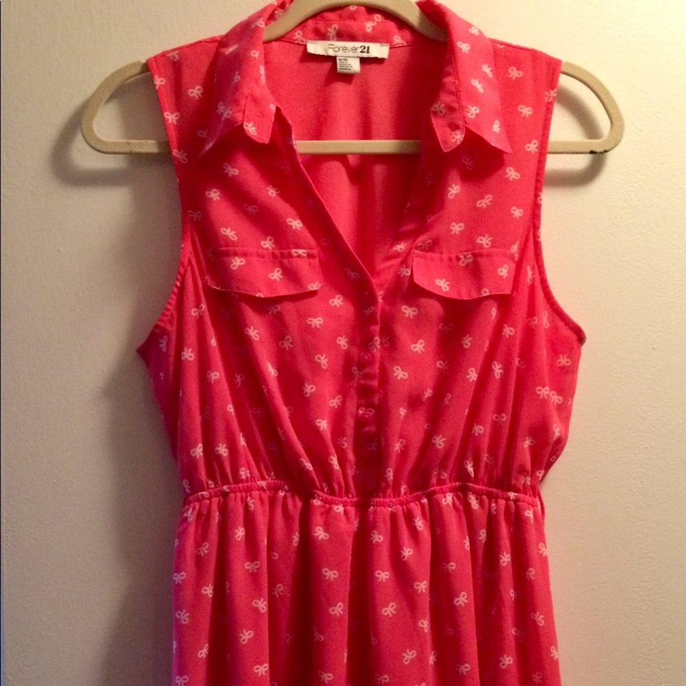 Forever 21 pink collar dress